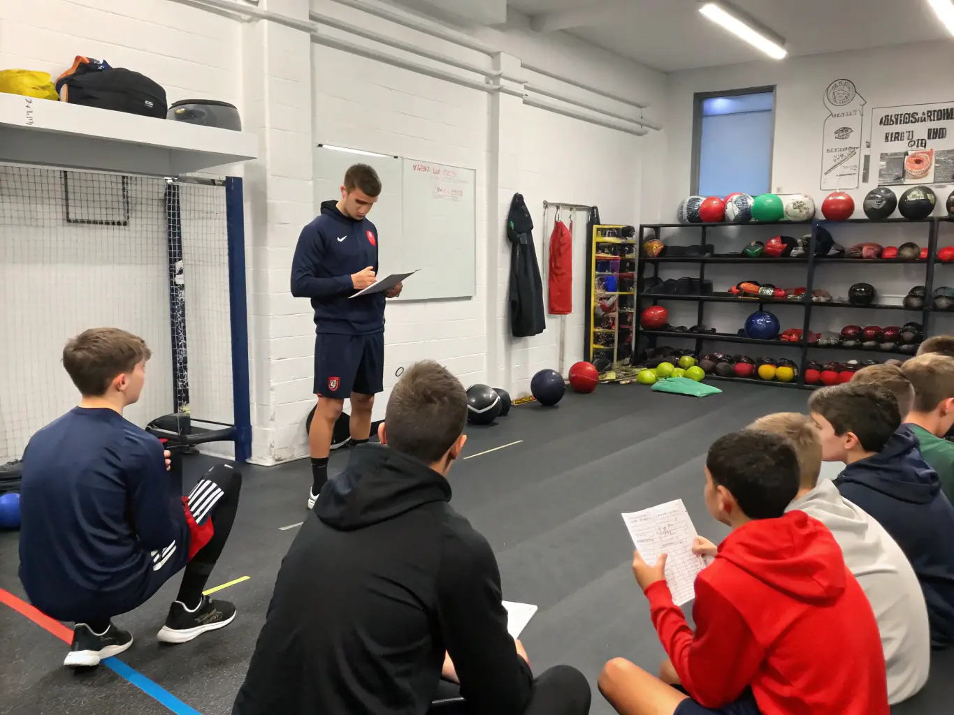 An image of coaches and referees participating in a training session, emphasizing the importance of professional development in sports.